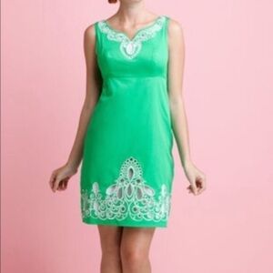 Lilly Pulitzer Crochet Embroidered Dolly Shift